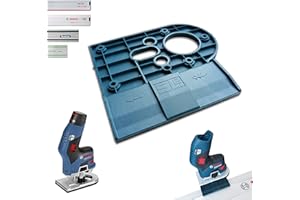 SLE ENGINEERING Adaptador de riel guía profesional para Bosch GKF 12 V-8 para Makita/Bosch/Festool/Mafell Riel de guía de fresadora de cantos adaptador