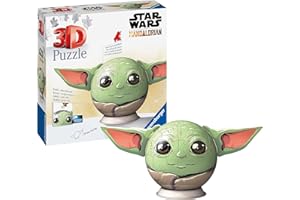 Ravensburger Star Wars Mandalorian Grogu (with Ears) 3D Jigsaw Puzzle for Kids and Adults Age 6 Years Up - 72 Pieces - No Glue Required