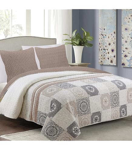 Laneetal 0180051, sprei, 1 stuk, bedsprei, quilt, patchwork, flanel Laneetal 0180051, sprei, 1 stuk, bedsprei, quilt, patchwork, flanel