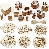 100 Decorazioni In Legno A Forma Di Fiore E Foglia, Fai Da Te, Per Realizzare Biglietti - 3