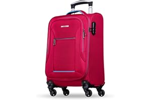 NOWI Sevilla Weichschalen Trolley M – Leichter Stoff Koffer 30L mit 4 Rollen & Zahlenschloss | Handgepäck Koffer für Damen & Herren