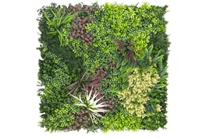 STI Siepe Artificiale sempreverde Tropical Pannello modulare 100x100cm