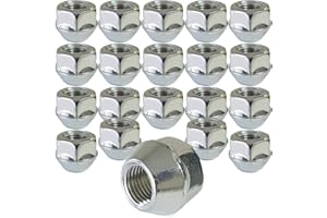 TRACER 20 Écrous de Roue Coniques fermés M12 x 1,5 Compatible/remplacement pour Ford fiesta escort focus c-max b-max cougar cosworth orion fiesta fusion mondeo, puma, kA scorpio sierra streetKA windstar consul capri granada