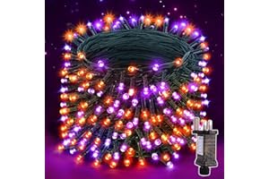 Auriostar Halloween Decorations Fairy Lights - 300 LEDs 30m Halloween Lights Outdoor with 8 Lighting Modes/Timer, IP44 Waterproof Scary Spooky Hanging String Lights Plug in for Party Garden Indoor