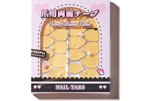 Sun&Beam Nails - Dwustronne podkładki klejące do paznokci sztucznych, samoprzylepne podkładki samoprzylepne – wodoodporne, przyjazne dla środowiska, bardzo mocne przyleganie – 25 arkuszy (rozmiar