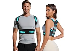 Sheltered gee Correttore Postura per Donne e Uomini, Fascia posturale spalle e schiena Ultra leggero, Busto Correttore Posturale, Supporto per la Schiena che offre Sollievo dal Dolore per la Schiena