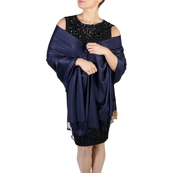 CJ Apparel Damen Pashmina-Schal – Handgefertigt In Nepal – Mit Fransen – 198 X 72 Cm