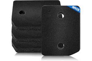 JUNUNDJING 4er Set Filter für Miele 9164761 Trockner Wärmepumpentrockner, Fusselfilter Schaumstoff Sponge für Miele Trockner Ersatzteil für Miele Wäschetrockner,Fein/Grob 207x157x30mm Wäschetrockner Sockelfilter