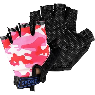 Guanti Ciclismo Bambini Mezza Dita | Scheletrato Morbido E Protettivo - Foto 3