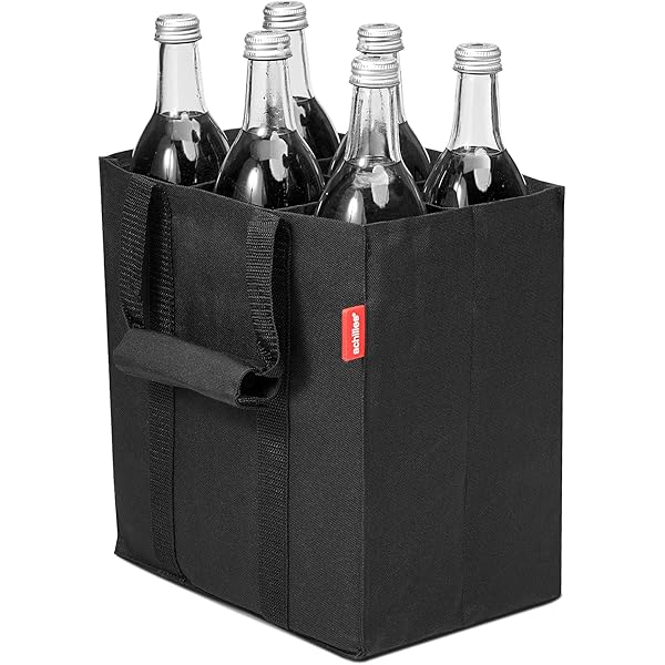 Borsa Per Bottiglie In Feltro 6 Scomparti - Con Portabottiglie E Apribottiglie - Foto 3