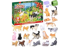 iZoeL Adventskalender 2025 Junge 2-10 Jahre Tiere Bauerhof Adventskalender Tiere Hunde Farm Weihnachtskalender für Klein Kinder Jungen Mädchen