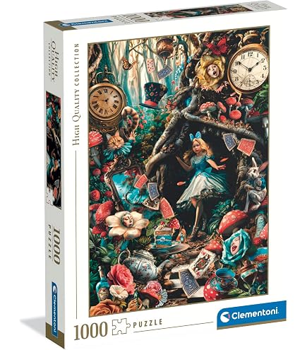 Clementoni Puzzle 1000 Pezzi High Quality Collection - Green House Library, 70x50 Cm, Poster Incluso, Made In Italy, 39936