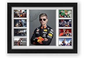 ALLSTARMEDIA Max Verstappen Poster dédicacé - Édition limitée - Cadeau pour les fans - Marchandises souvenirs de collection (sans cadre, A4 (30 x 21 cm)