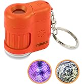 Carson MM-280O MicroMini&trade; Pocket Microscope Keychain, Orange