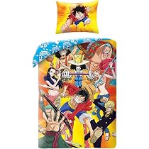 Halantex ONE PIECE Bettwäsche-Set – Monkey D. Luffy GEAR5, 140x200 Cm, 100% Baumwolle