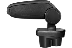 LP Trade Accoudoir Central pour Corsa E | Accessoire Console de Rangement et Repose-bras avec Compartiment Organiseur | Pièce Détachée d'Intérieur de Voiture | Tissu Noir