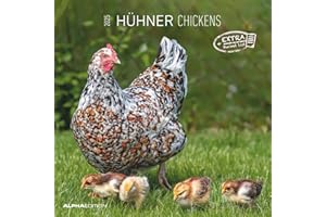 ‎ALPHA EDITION Hühner 2025 - Broschürenkalender 30x30 cm (30x60 geöffnet) - Kalender mit Platz für Notizen - Hühner - Bildkalender - Wandkalender - Hühnerkalender