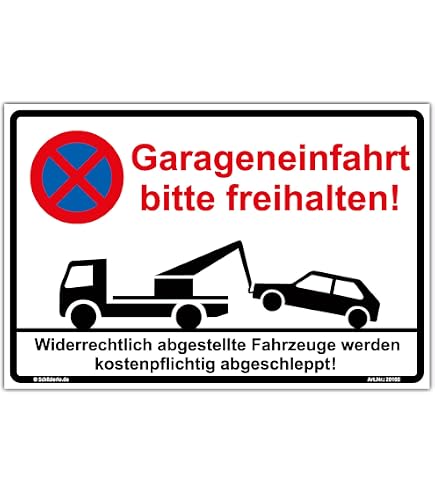 Schild „EINFAHRT AUSFAHRT FREIHALTEN“ – 30x20 Cm, Wetterfest, Aus Hartschaum