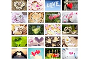Edition Seidel Set di 20 cartoline di nozze di alta qualità – Set di 20 biglietti di nozze – una cartolina di ogni settimana – regalo di nozze – amore + cuore – idea di decorazione, San Valentino