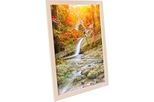 Hengsong Bilderrahmen 50x70,Bilderrahmen Vintage Holz,Bilderrahmen Holz,für Foto von 50x70cm,52.9×72.9cm,Natur