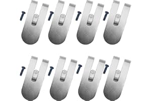 DEAWATER 8PCS N435687 Belt Hook Clip with Glue dispensing anti loosening screw for DeWalt DCF620 DCF620B DCF622 Drywall Screwgun