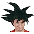 FIESTAS GUIRCA | Black Warrior Wig (One Size) - Unisex Adult - Wig for Anime and Cosplay Fancy Dress Costumes - Ideal for Halloween, Carnival, and Fancy Dress Parties - Black