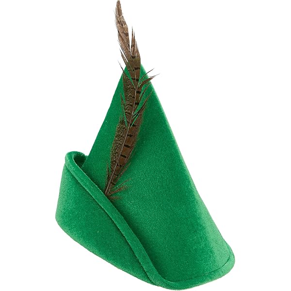 Gorro De Arquero Medieval Verde Con Pluma Roja – Bycocket Para Adultos, Disfraz De Robin Hood, Elfo O Duende, Talla Única, Ideal Para Halloween Y Cosplay, Tamaño Único A Partir De 14 Años