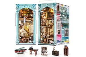 MiniCity Kit Book Nook per adulti, kit fai da te in miniatura, in legno 3D, per libri decorativi, regali per donne e uomini (casa di Hemingway)