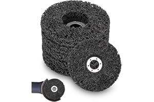 JUTYUM 5 Stück CSD Scheibe Schleifscheibe, CSD Scheibe Set mit Stangen, Metall Edelstahl Grobreinigungsscheibe, Reinigungsscheibe für Oberfläc Henbearbeitung Polieren Rostentfernung