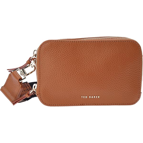 Ted Baker | Stunna mini webbing crossbody in camel | EQVVS Womens