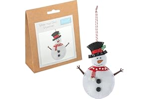 Trimits Christmas Felt Decoration Kits, 11 x 13cm, Snowman