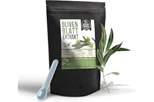 ‎FOODFROG Olivenblatt EXTRAKT | 100g PULVER | olive leaf extract powder | naturrein - ohne Zusatzstoffe und laborgeprüft | hochdosiert, vegan & in Deutschland abgefüllt (Pulver 100g)
