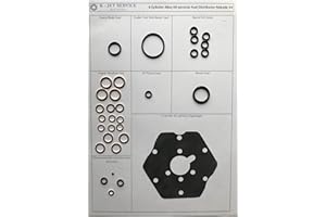 K-JETSERVICE.COM Mengenteiler Reparatursatz für alle Bosch 5 und 6 Zylinder KE-Jetronic Aluminium 0438101012 0438101044 Mercedes 190 260 300 E SL CE TE SE SEL Audi 80 100