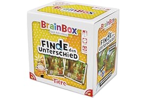 Brain Box 2094917, Finde den Unterschied, Tiere, Lernspiel, Gedächtnisspiel, Suchspiel für Kinder ab 6 Jahren