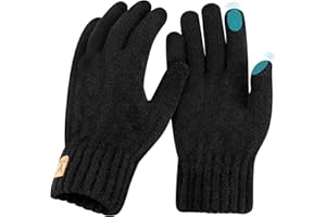 Votoko Handschuhe Damen Winter Warm Touchscreen Handschuhe Thermo Winterhandschuhe Strickhandschuhe Wollhandschuhe, Ideal für Frauen Herren Radfahren Sport Outdoor Winter Geschenke