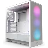NZXT H5 Flow RGB 2024 - Kompakt ATX Mid-Tower PC Oyun Kasası - Y&uuml;ksek Hava Akışı - F360 RGB &Ccedil;ekirdek (CV) Dahil - 360mm &Ouml;n ve