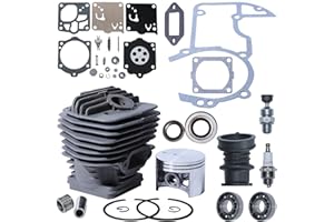Gubeter Kit pistone Cilindro 56MM per Stihl MS660 MS660W MS660M 066 066W 066M 066BR MS640 MS650 MS650M MS650R 064 064W 064R Motosega Nikasil
