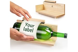 Étiqueter les bouteilles et les boîtes | facilement et précisément | Étiqueteuse à bouteilles et à boîtes | Étiquetage facilité | Produit en bois de bouleau noble | fabriqué aux États-Unis