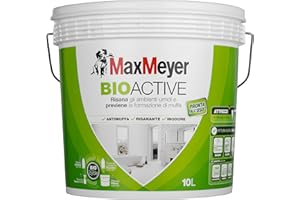 MaxMeyer Pittura per interni antimuffa Bioactive BIANCO 10 L,12-14 mq/litro