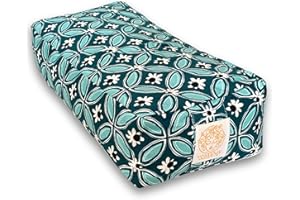 YOMANIS Balisa Cuscino da viaggio Bolster 40 x 18 x 10 cm per yoga e meditazione, imbottitura in cotone, solido e stabile, naturale e biologico, certificato Öko Tex. Ideale per lo yoga in viaggio