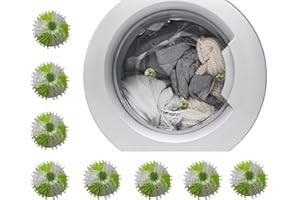 Lissek 8 Stück Waschbälle Fusselbälle Flusenbälle Fusselfänger für Waschmaschinen