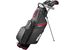 Wilson Profile Set Completo de Palos de Golf, Diseñado para Swings Rápidos con Construcción de Grafito, Diestro, Color: Rojo/Negro/Plateado, Tamaño: Estándar