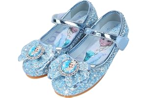 Vorkhuaeri Kinderschuh Prinzessin Schuhe ELSA Mädchen Flache Sportschuhe für Kinder Tanz Turnschuhe Prinzessin Kostüm Schuhe für Dress Up Party Cosplay