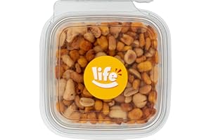 Life Mix Aperitivo, Arachidi, Mais Tostato, Nocciole, Anacardi e Mandorle Pelate 230 g in Pratica Vaschetta, Mix Salato, Ideale per Party