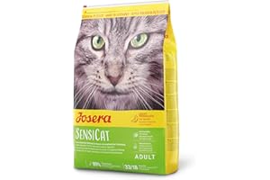 JOSERA SensiCat (1 x 10 kg) | Adult | Premium Trockenfutter für ausgewachsene empfindliche Katzen | Geflügel & Reis | extra verträgliche Rezeptur | weizenfrei | Katzenfutter | 1er Pack
