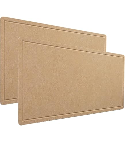 Go4Cork Tableau d'affichage carré sans cadre en liège et mousse laminée - 44,5 x 44,5 cm | Tableau mémo double face léger | Pour bureau et maison | Blocs adhésifs et accessoires