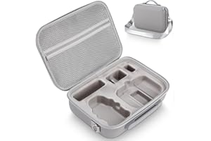 Torba SOBEAU na Akcesoria do DJI Mini 4K/2 SE Drona, Przenośny Futerał, Pilot RC-N1C, Mocowania Śmigieł, Szary