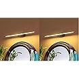 Desidiya 6 Watts Black Body Rose Gold Finish LED Picture Photo Frame Light/Bathroom Dressing Table Light Adjustable Head with 3 Step Light (White, Warm White and Natural White - Pack of 2)
