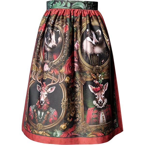 Alexandra Maxa Designer Dirndlschürze - Charmante Häsinnen Aus Baumwoll-Satin