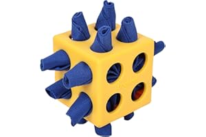 Duuclume Giocattoli interattivi per cani puzzle incoraggiano le abilità naturali di foraggiamento, giocattoli durevoli per l'arricchimento del cane Snuffle Cube striscia di panno con nascondi e cerca